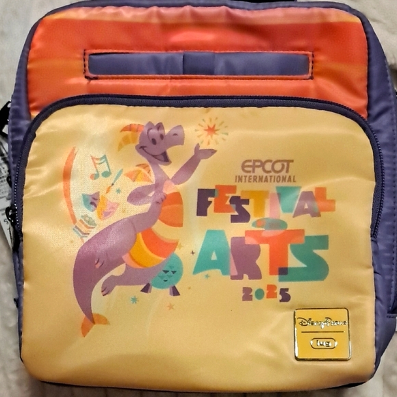 Disney Parks Sling Bag - Lug Tailback - Epcot Festival of the Arts 2025 Figment - Picture 1 of 10